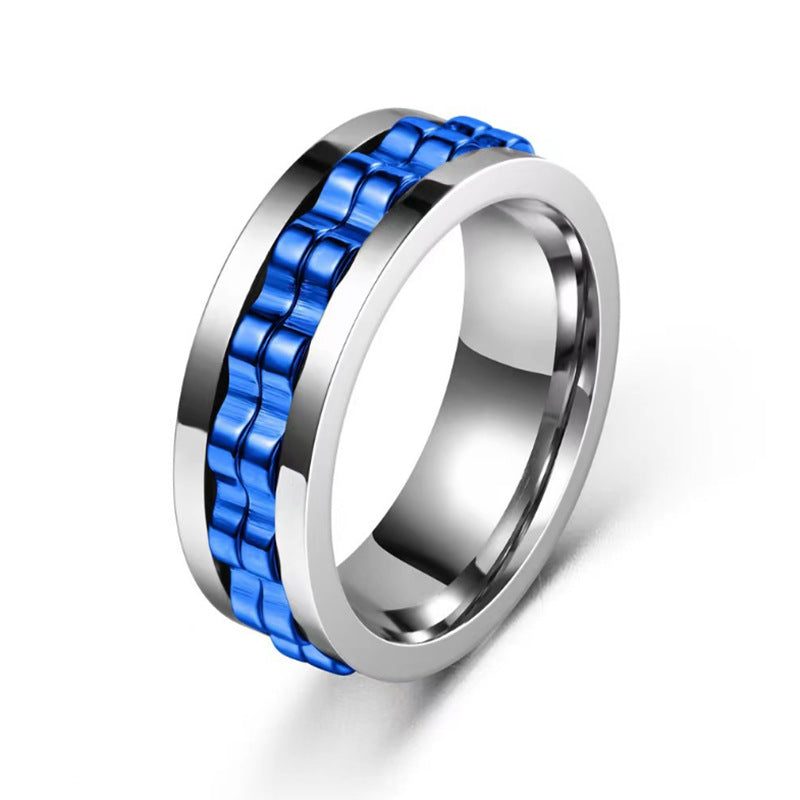 Titanium Spinner Texture Ring