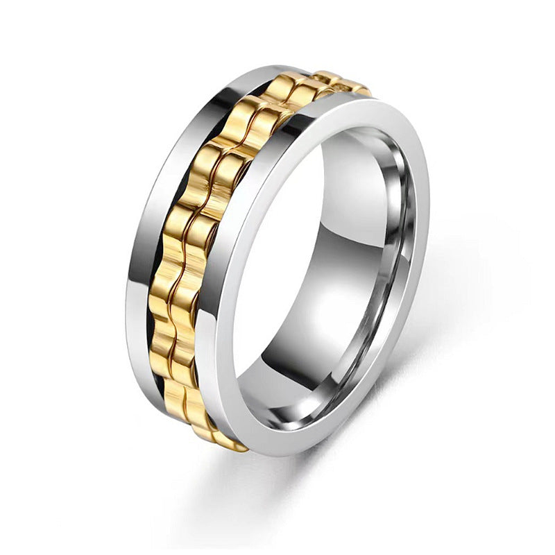 Titanium Spinner Texture Ring