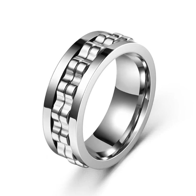 Titanium Spinner Texture Ring